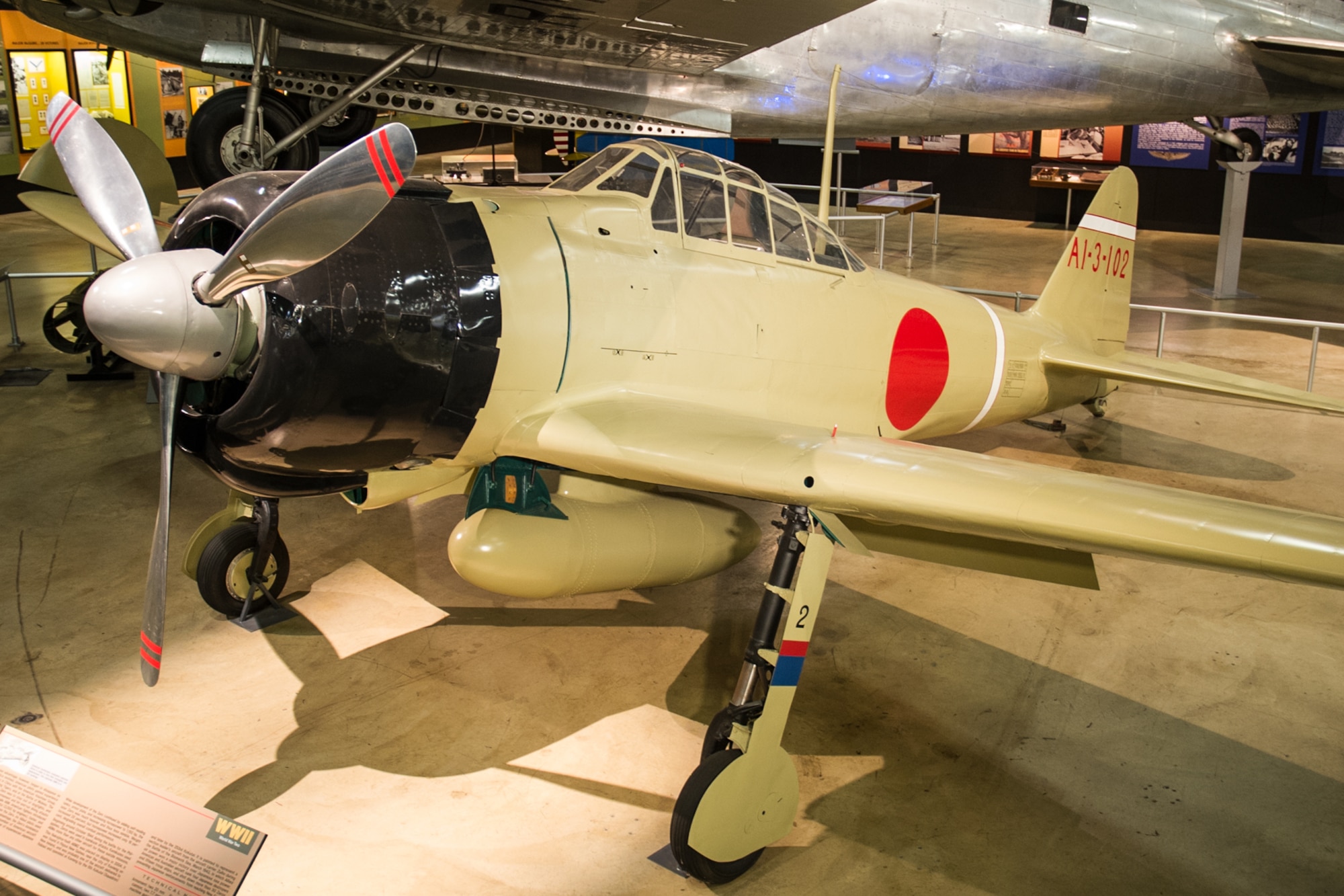 DAYTON, Ohio -- Mitsubishi A62M Zero in the World War II Gallery at the National Museum of the United States Air Force. (U.S. Air Force photo)