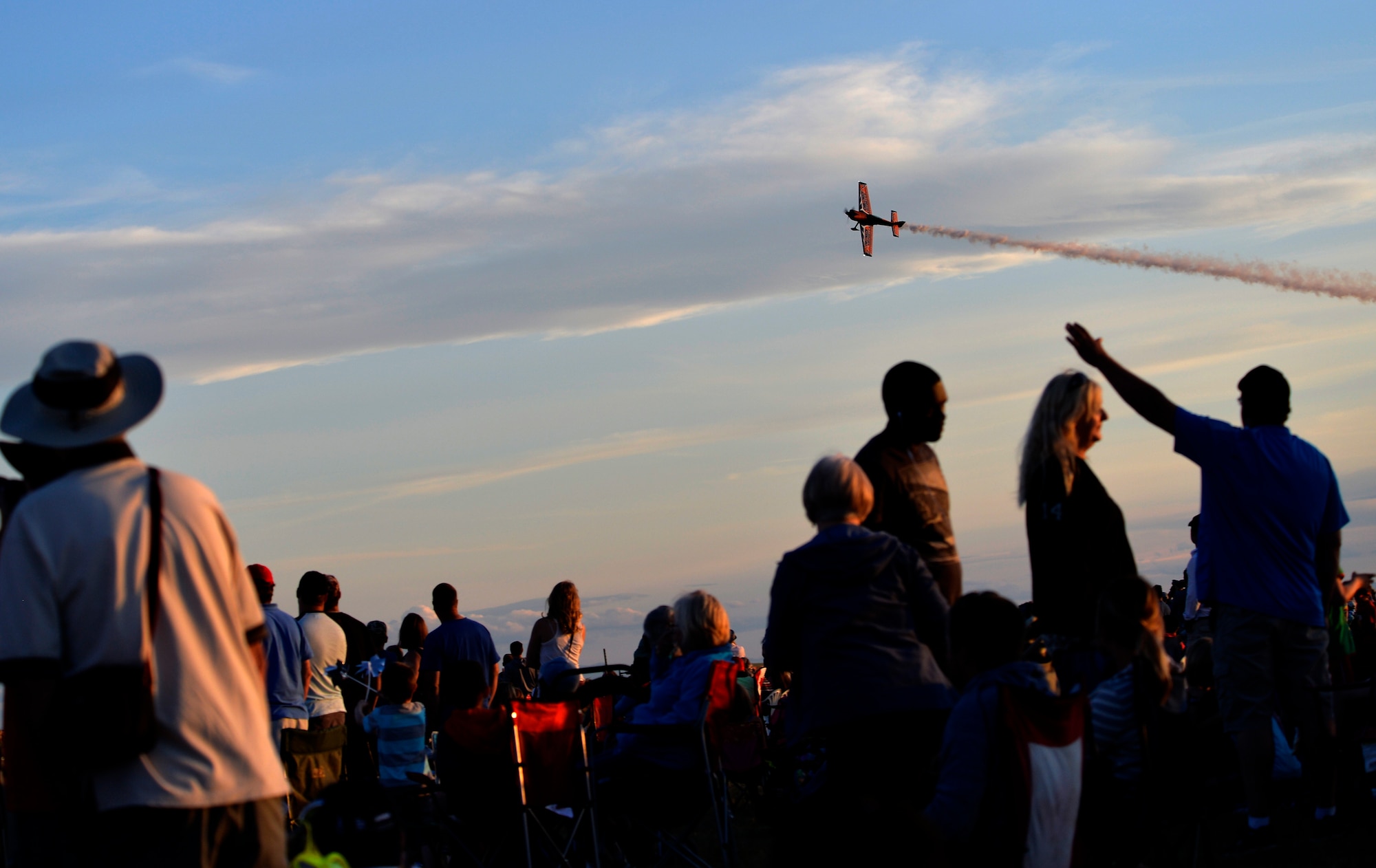 A Harvard performs at the 2015 Lethbridge International Airshow July 24, 2015, in Lethbridge, Alberta province, Canada. The airshow featured performances from the Royal Canadian Forces Snowbirds, Canadian Forces CF-18 Hornet, B-17 Flying Fortress, T-33 Shooting Star, and more. (U.S. Air Force photo by Airman 1st Class Christian Clausen/Released)
