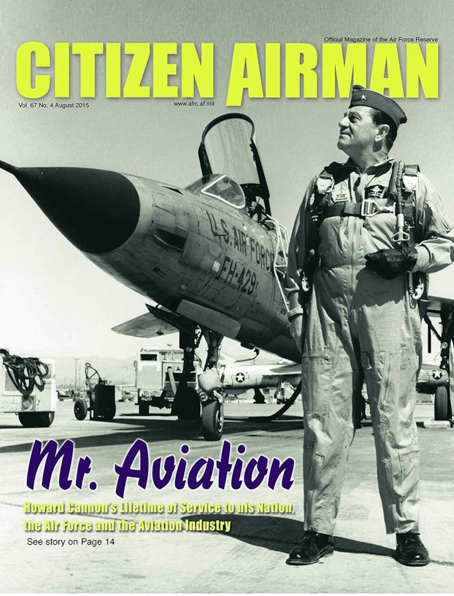 The August issue of Citizen Airman is now available on the web  at www.citamn.afrc.af.mil. 

The cover story is a Profiles in Leadership piece on Howard Cannon. Cannon survived a plane crash in World War II as a member of the Army Air Corps, attained the rank of major general in the Air Force Reserve and served as a member of the U.S. Senate.

The August issue also includes stories on an instructor pilot in Texas who is a single mother of three boys and decided to adopt two little girls, the 39th Flying Training Squadron and its mission of training those who will train future Air Force pilots, two brothers -- one a Reservist and the other an active-duty member -- serving together at Moody Air Force Base, Georgia, a security forces Airman who also works for the San Antonio Police Department Gang Unit, a Reservist who made the decision to go small when it comes to her living arrangements, and a Reservist who founded a nonprofit organization to provide vacations for military members.

The print version of the August issue is scheduled to be mailed out the second week of August.
