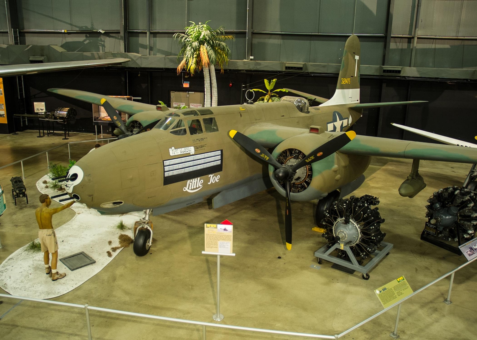 DAYTON, Ohio -- Douglas A-20G in the World War II Gallery at the National Museum of the United States Air Force. (U.S. Air Force photo) 