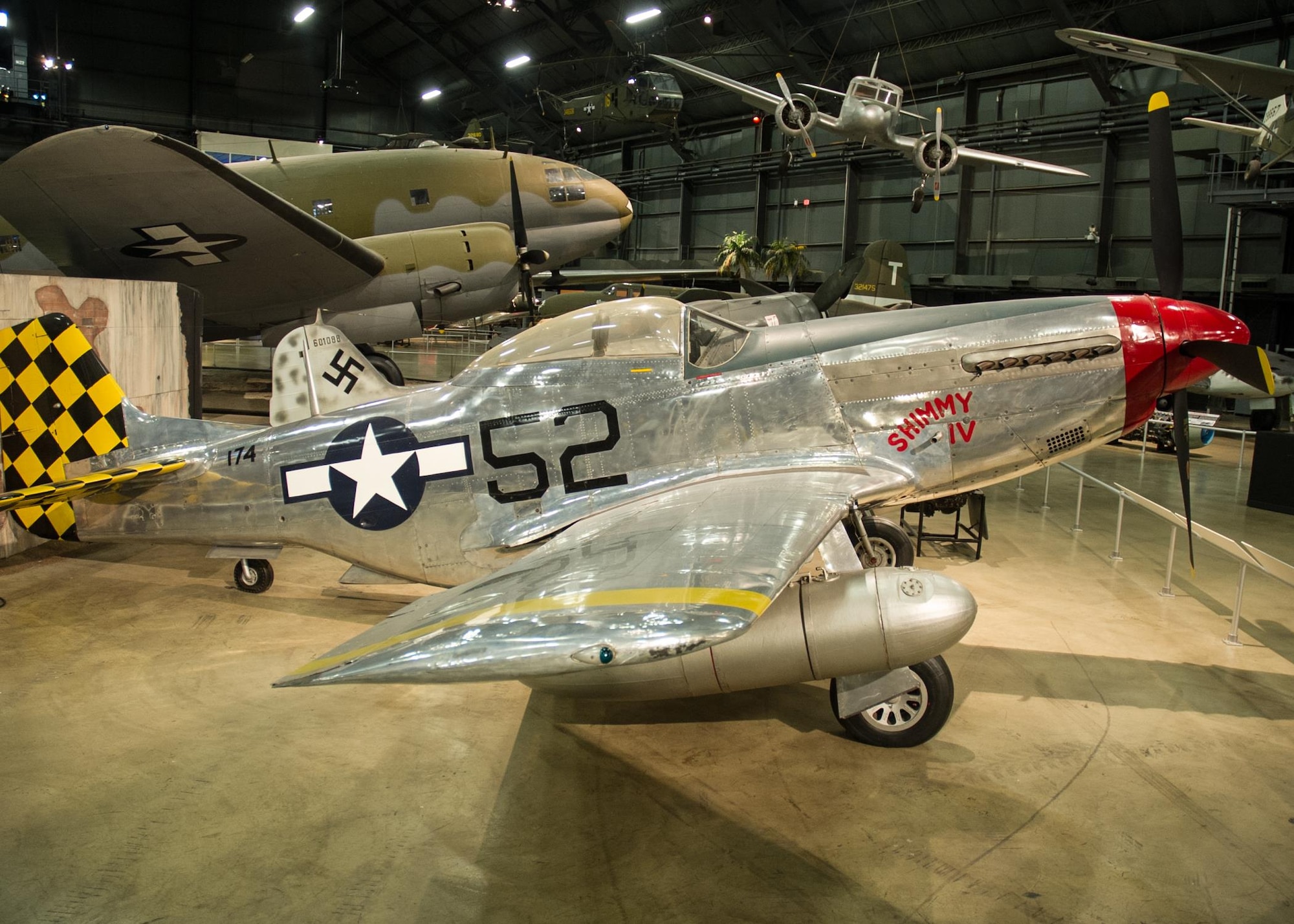 DAYTON, Ohio -- North American P-51D Mustang in the World War II Gallery at the National Museum of the United States Air Force. (U.S. Air Force photo)