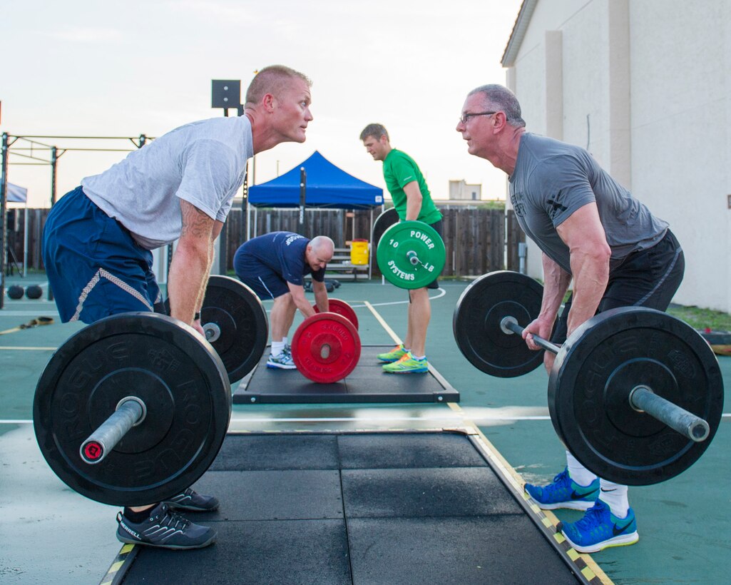 Celebrity chef Robert Irvine toured base facilities, interacted with Airmen, and participated in a live show at the base theater on Patrick Air Force Base, Fla., July 23, 2015. Irvine has appeared on a variety of Food Network programs including “Dinner: Impossible,” “Worst Cooks in America,” “Restaurant: Impossible” and “Restaurant Express.” (U.S. Air Force photo/Matthew Jurgens) 