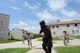 Members of the 125th Fighter Wing Security Forces Squadron conduct deployment training on July 24, 2015 at Camp Blanding Joint Training Center, Starke, Florida. Instructors from the Florida National Guard Counter Drug program helped train the Airmen in urban close quarters battle operations. (U.S. Air Force photo by MSgt Jaclyn Lyons)