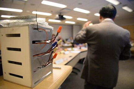 Naval Surface Warfare Center, Carderock Division's Technology Transfer Office hosts its inaugural Innovation Discovery Event in West Bethesda, Md., July 27, 2015.