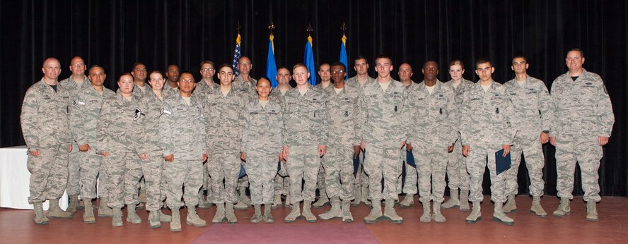 F.E. Warren Air Force Base, Wyo., July Enlisted Promotion Ceremony. (U.S. Air Force photo by Lan Kim)
