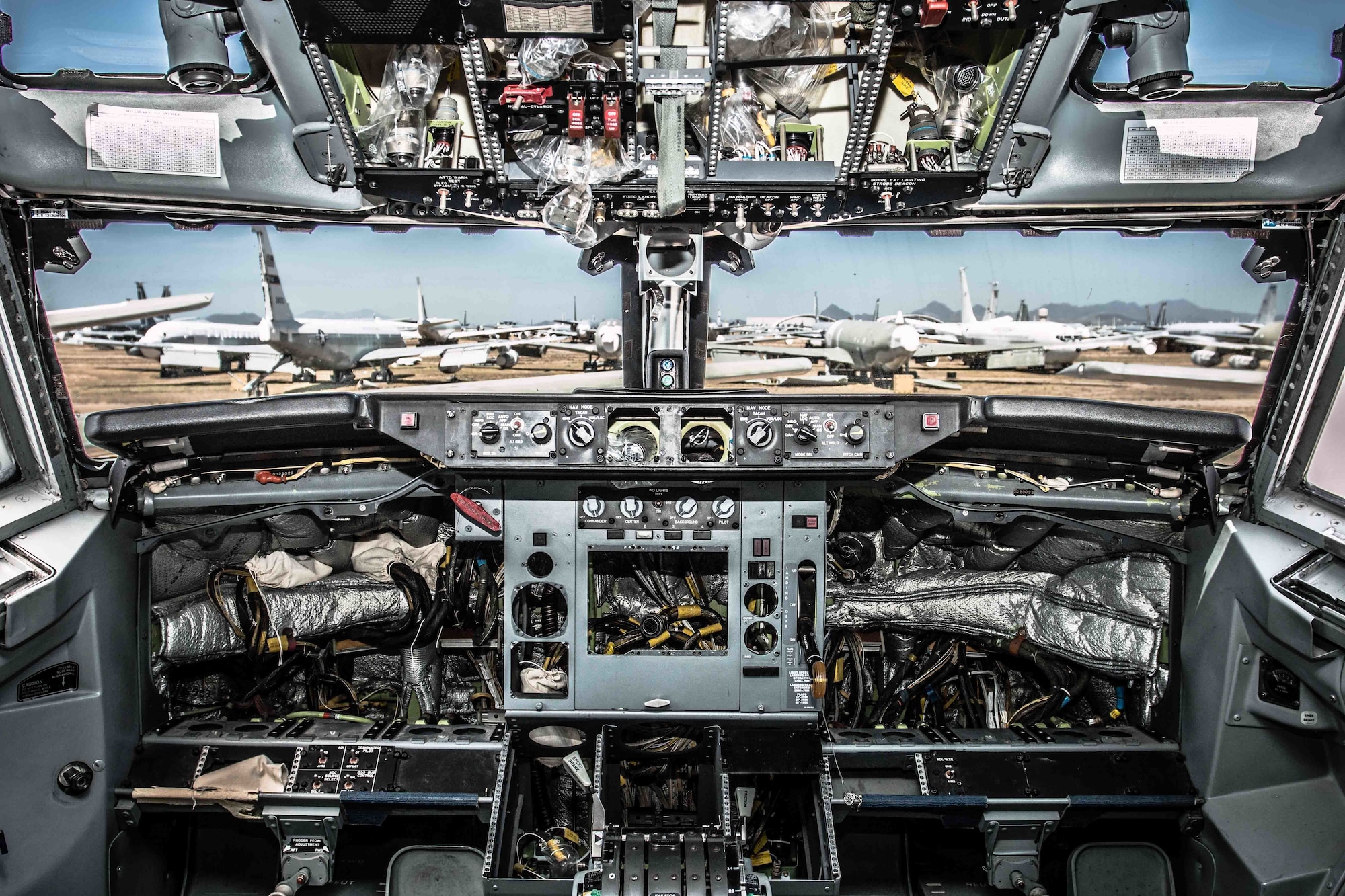 View from the "empty" flight deck. (Photo by Capt. A. Bongers)