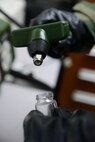 Staff Sgt. Steven Staab, 51st Aerospace Medicine Squadron NCO in charge of radiation, uses a HAPSITE ER Chemical Identification System on an air sample during Operational Readiness Exercise Beverly Midnight 15-1 March 4, 2015, at Osan Air Base, Republic of Korea. The HAPSITE ER is use to test the air for any chemical contamination. (U.S. Air Force photo by Senior Airman Matthew Lancaster)