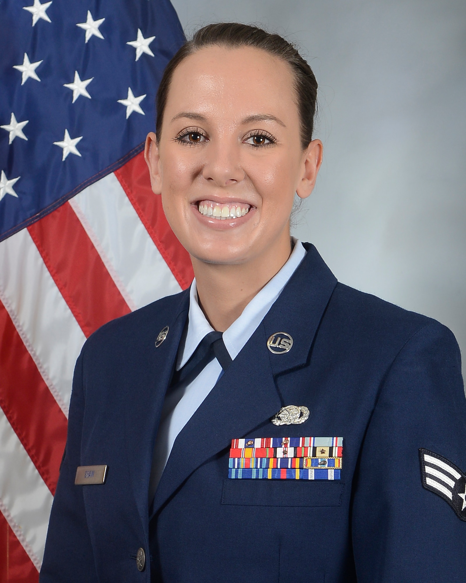 Senior Airman Kelsey Shaw, 6th Logistics Readiness Squadron warehouse technician.