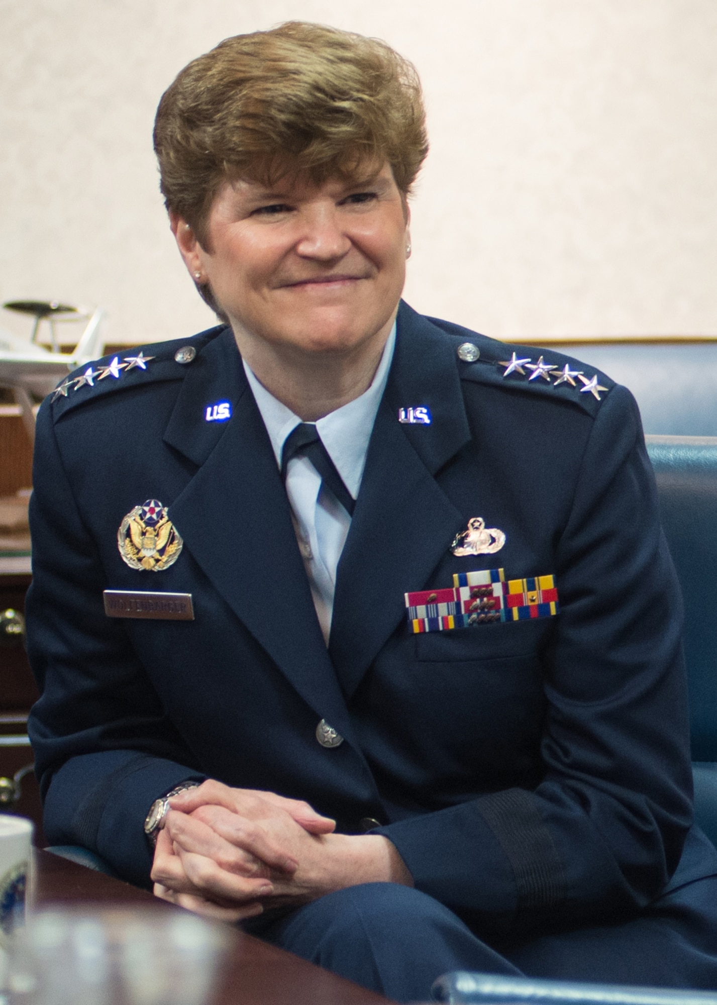 Gen. Janet Wolfenbarger will relinquish command of Air Force Materiel Command and retire following a ceremony on June 8, 2015. Wolfenbarger's 35-year career has included several notable "firsts," including being a part of the first class of female cadets at the U.S. Air Force Academy in 1976 and becoming the first female four-star general in the Air Force in 2012. (U.S. Air Force file photo)

