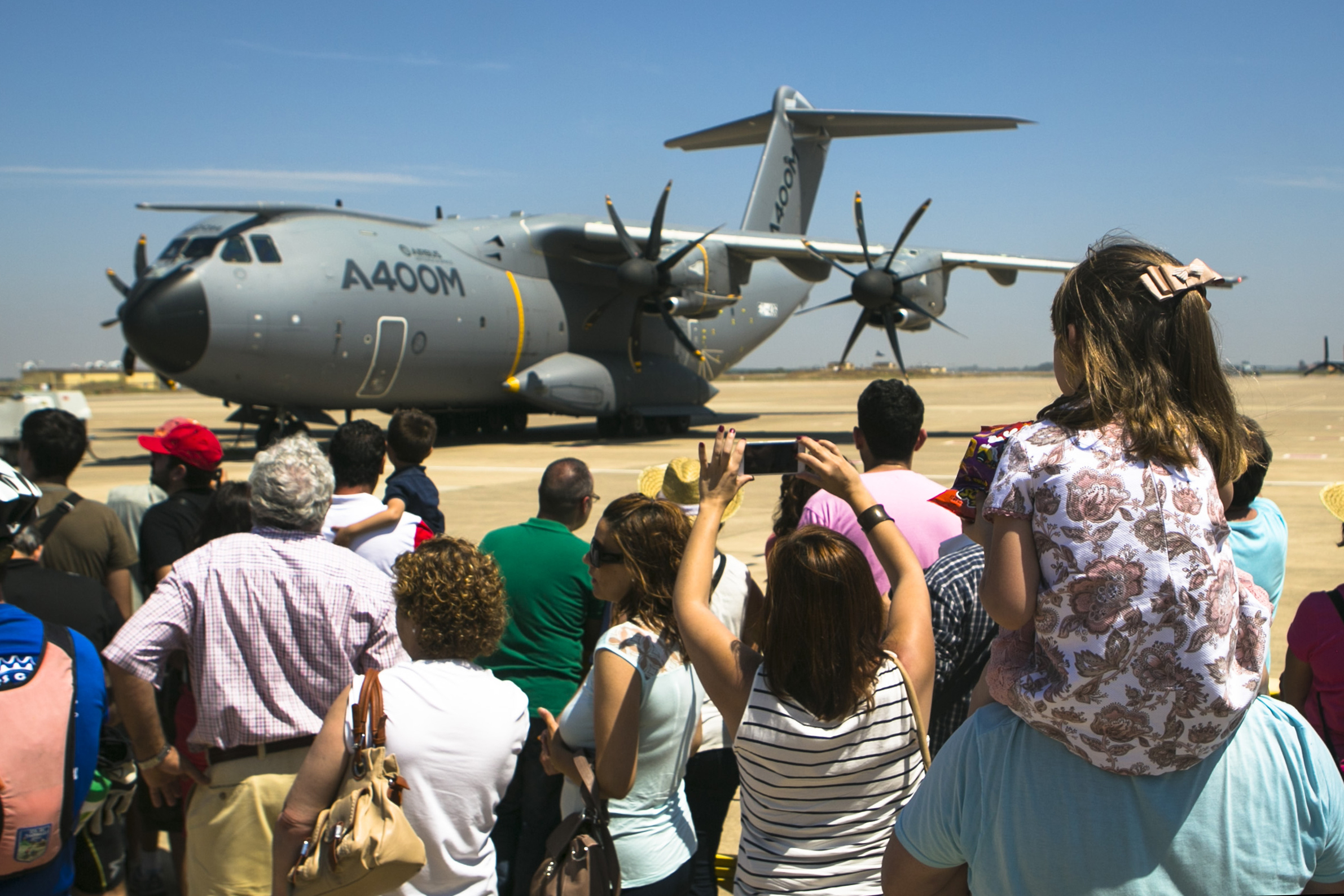 guests-at-the-75th-anniversary-celebration-of-moron-air-base-photograph