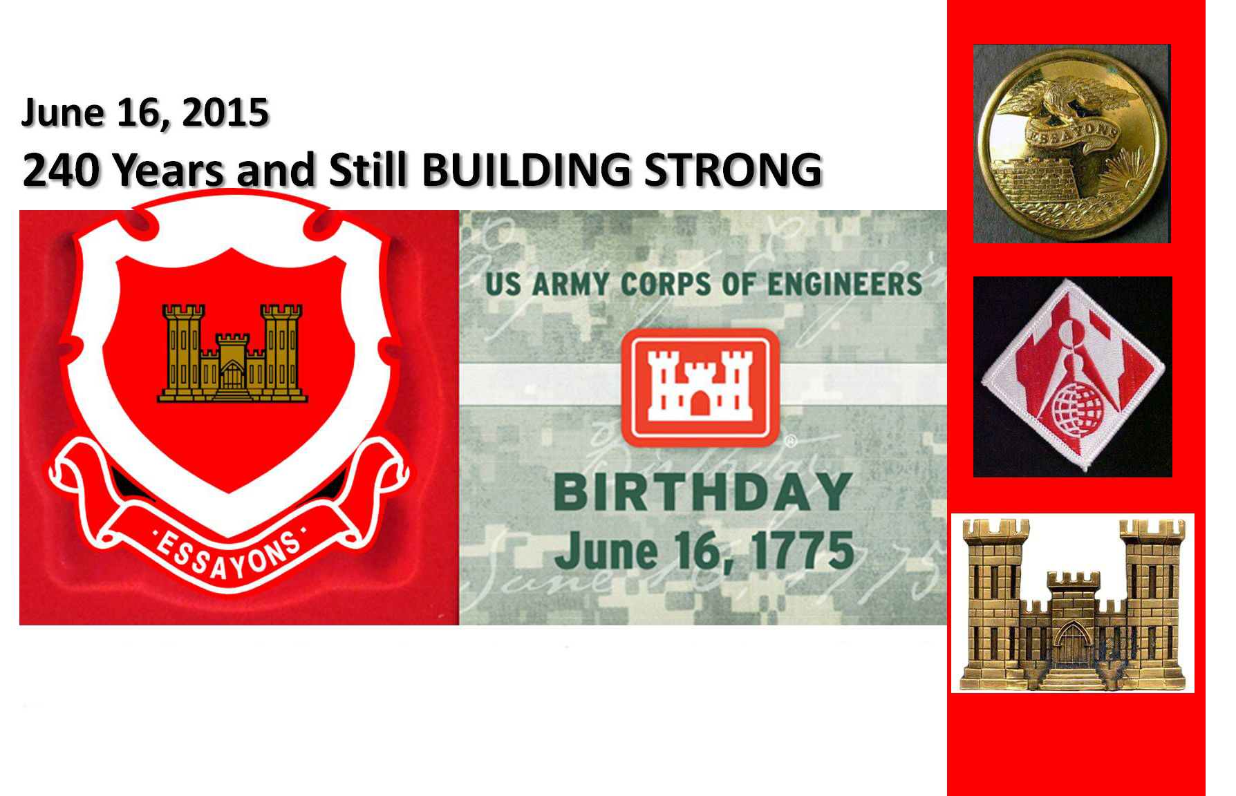 240th Birthday of the U.S. Army and USACE > Headquarters U.S. Army