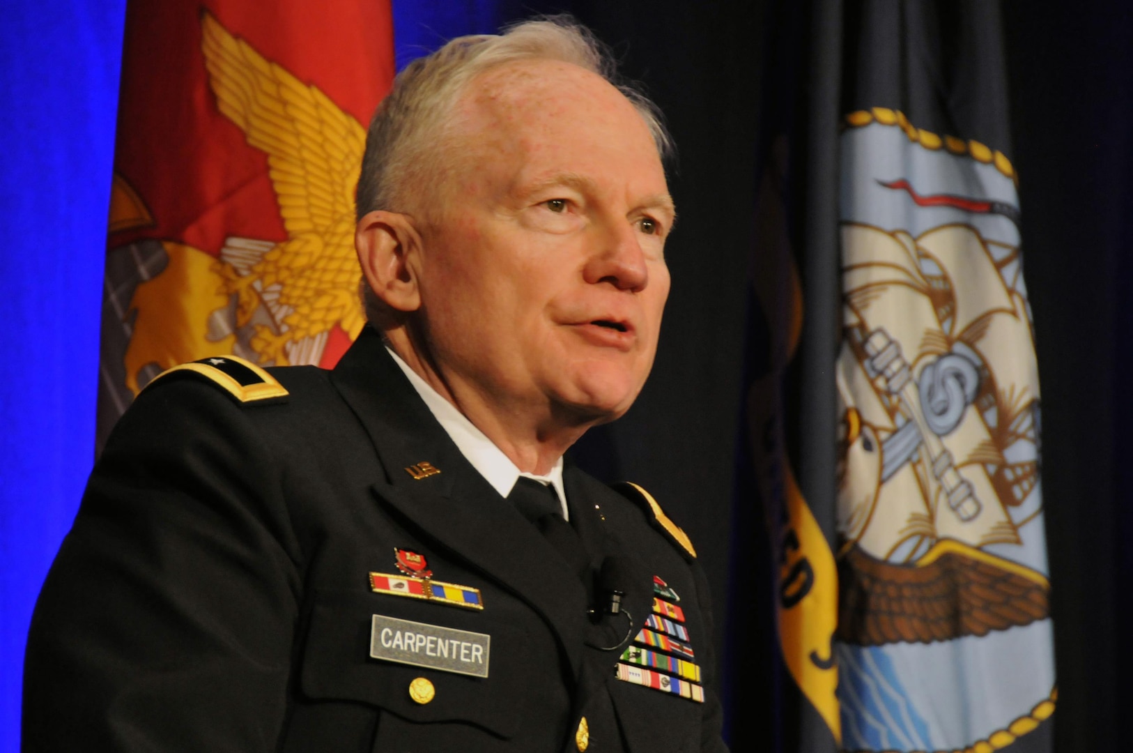 Army Maj. Gen. Raymond Carpenter, the acting director of the Army National Guard, spoke as a panelist for the Reserve chief panel during the National Security Symposium at the Reserve Officer Association's 2011 National Convention in Washington, D.C., Jan. 31, 2011.