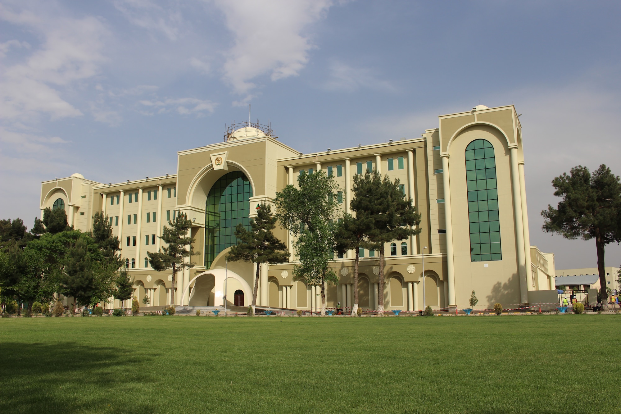 The Air Force Civil Engineer Center has managed 84 construction projects in Afghanistan since 2006, valued at more than $2.3 billion. With completion of the five-story Ministry of Defense Headquarters and Support Garrison in Kabul, the center’s primary mission in the country has been fulfilled. (Courtesy photo)