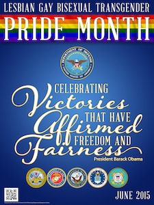 Department of Defense poster for LGBT Pride Month