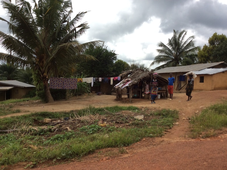 Living conditions in Liberian towns neighboring the capital city of Monrovia. Angel Rivera, a Corps realty assistant, traveled the country to support real estate efforts as part of Operation United Assistance, a humanitarian mission aimed to combat the Ebola epidemic in Liberia.