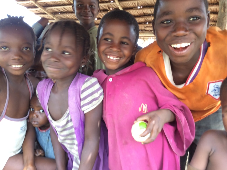 A group of Liberian children spotted during Angel Rivera's six month deployment to Monrovia, Liberia from October 2014 to March 2015. Rivera, a Corps realty assistant, supported real estate efforts as part of Operation United Assistance, a humanitarian mission aimed to combat the Ebola epidemic in Liberia.