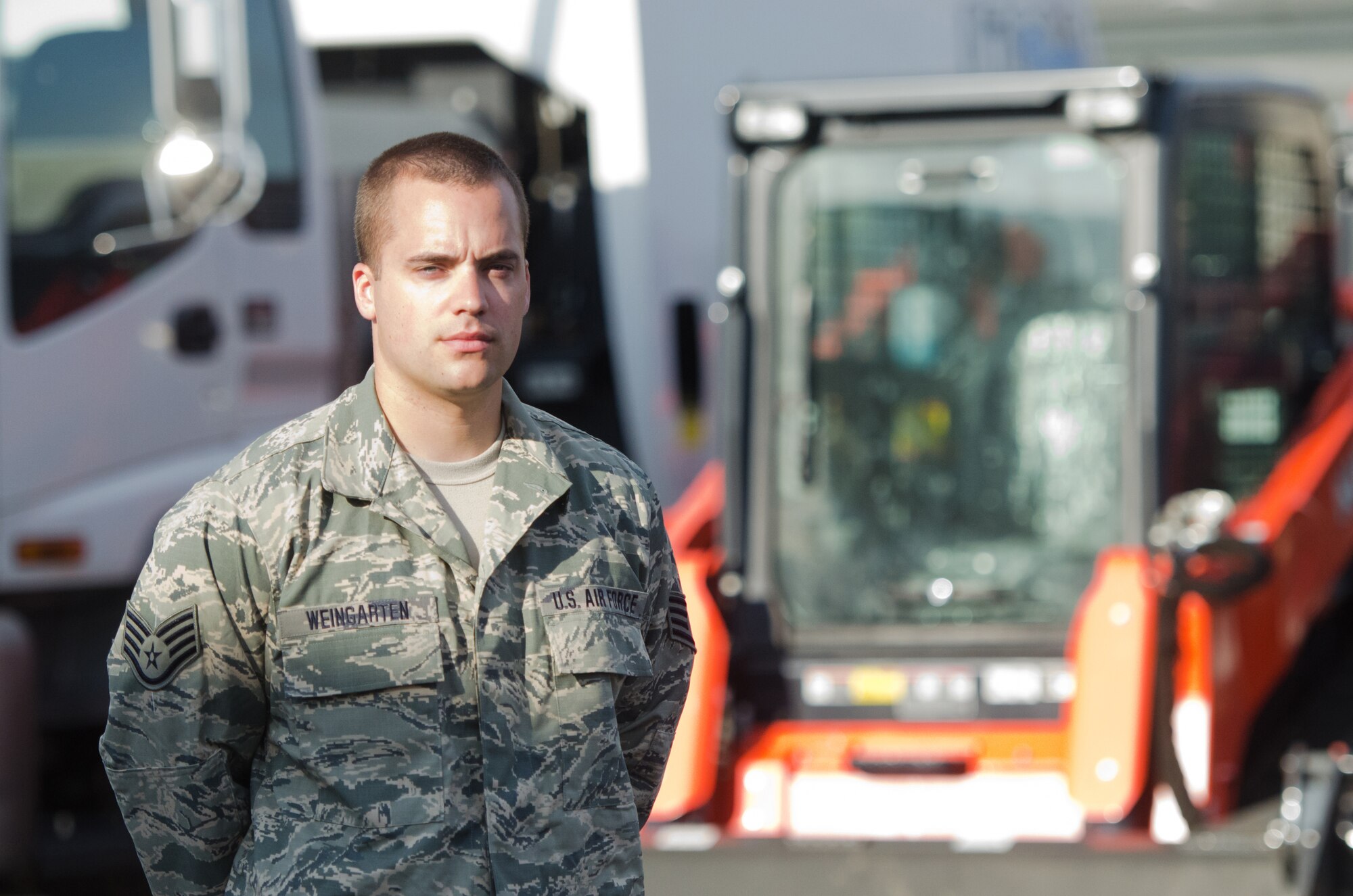 Staff Sgt. Matthew Weingarten, an operation management specialist in the Kentucky Air National Guard's 123rd Civil Engineer Squadron, was instrumental in saving a child's life May 2 during a Kentucky Derby party in Simpsonville, Ky. Weingarten noticed the boy submerged in the deep end of a swimming pool and pulled him to safety. (U.S. Air National Guard photo by Senior Airman Joshua Horton)