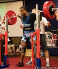 Tech. Sgt. Michael Parrott, Headquarters Air Force Recruiting Service, is a member of the Air Force Powerlifting Team that won the silver at the 2015 U.S.A. Powerlifting Military Nationals and Southeastern State Bench Competition March 14 in Atlanta. (Courtesy photo)