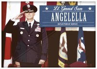 Lt. Gen. Sam Angelella, U.S. Forces Japan and 5th Air Force commander, renders a salute July 20, 2012, during a change of command ceremony at Yokota Air Base, Japan. (U.S. Air Force graphic by Airman 1st Class Delano Scott/Released)