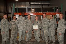 Congratulations to Senior Airman Brandon Michael, 5th Aircraft Maintenance Squadron, for epitomizing the 5th Bomb Wing commander’s vision of mission ownership and earning the 5th BW “Own it” award. During the month of April, Airman Michael executed 22 mission capable requisitions worth $500,000. His logistical expertise and rapid response proved key to the Wing’s 99 flown sorties and 737 flying hours, fulfilling an astounding 96 percent of all scheduled flights. Moreover, he revitalized the Repair Cycle program by turning in 258 repairable assets valued at $9 million. His efforts cut the average turnaround time to just 4 days, shattering the Global Strike Command’s 10-day standard. Finally, he aligned the squadron’s $205,000 bench stock account with projected usage levels sustaining a 98 percent fill rate and drastically reducing flight line response time from 30 minutes to only 5 minutes. Airman Michael clearly supports the 5 BW mission by providing decentralized supply support to all flight line agencies and embracing the “Own It’ mindset. (U.S. Air Force photo/Airman 1st Class Christian Sullivan)