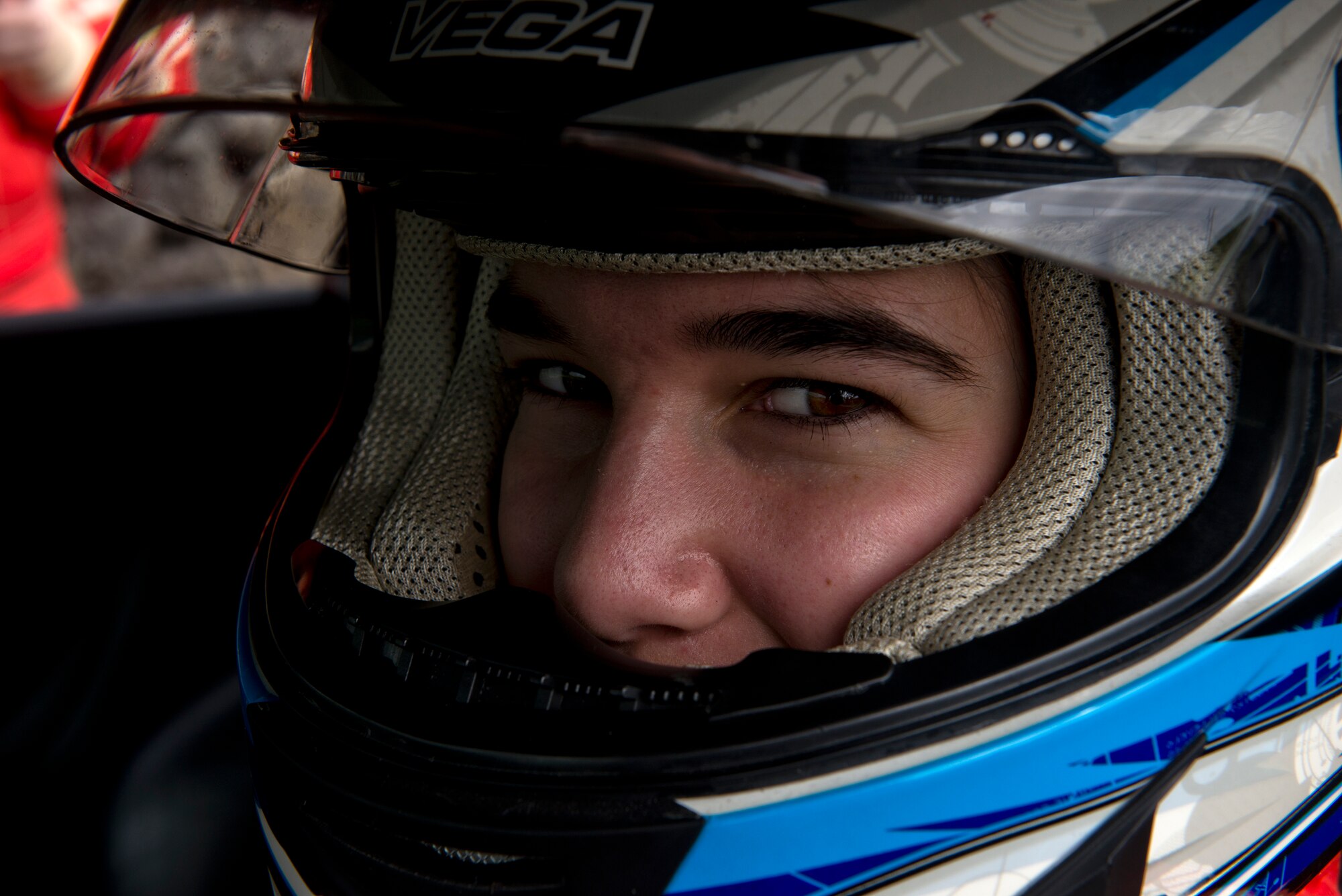 Senior Airman Alanna Britton, 65th Air Base Wing general law paralegal, prepares to start the first stage of the rally during a Ladies Rally race in Vila Nova, Azores, Portugal, May 30, 2015. Britton drove the triple zero car that is designated as the safety vehicle to ensure all potential hazards on the course are reported back to racers. (U.S. Air Force photo/Tech. Sgt. Zachary Wolf)(Released)