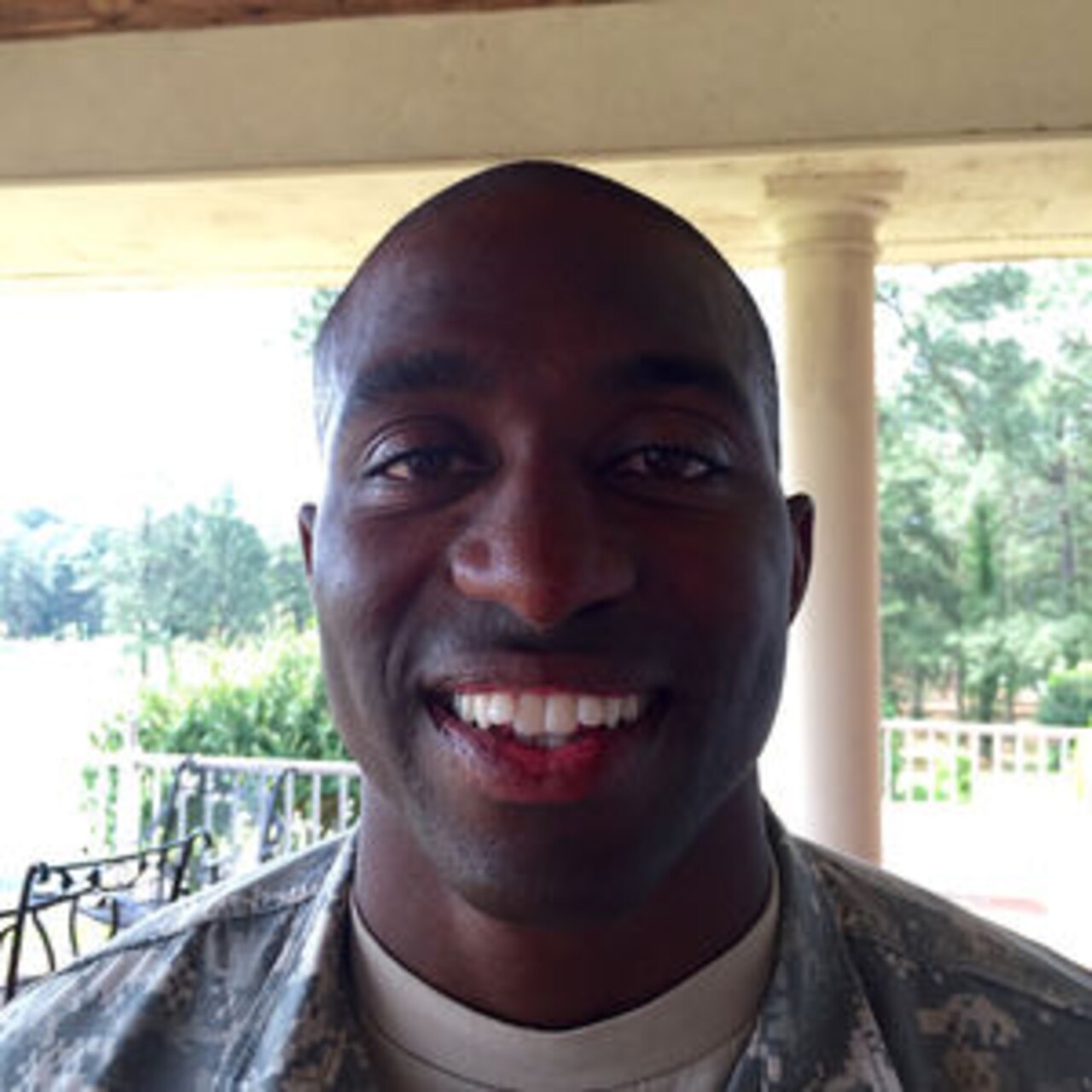 Army Capt. Steve Voglezon, also known as “Captain America,” can only laugh when asked how he feels about the nickname he received when he risked his personal safety to help three badly injured motorists from a terrifying car crash and fire on May 17, 2015. Courtesy photo