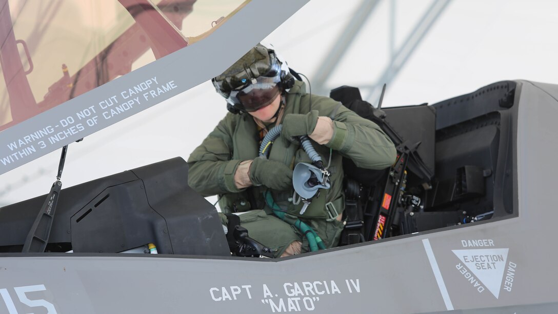 An F-35B Lightning II with Marine Fighter Attack Training Squadron 501 taxies after returning from the USS Wasp as part of Operational Testing 1, May 22. The purpose of the operational test is to improve the pilot’s training and overall mission readiness. VMFAT-501 is with Marine Aircraft Group 31, stationed at Marine Corps Air Station Beaufort.