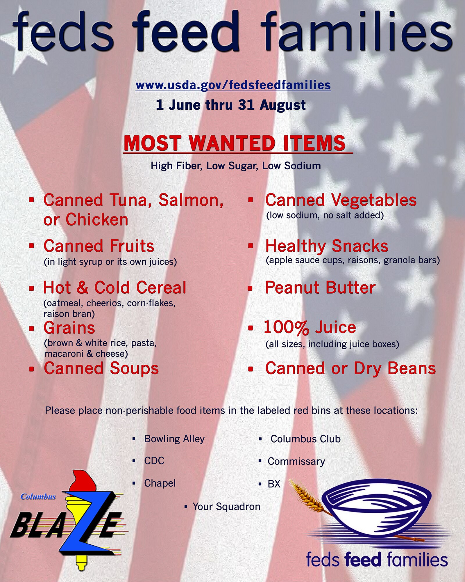 Columbus AFB Feds Feed Families