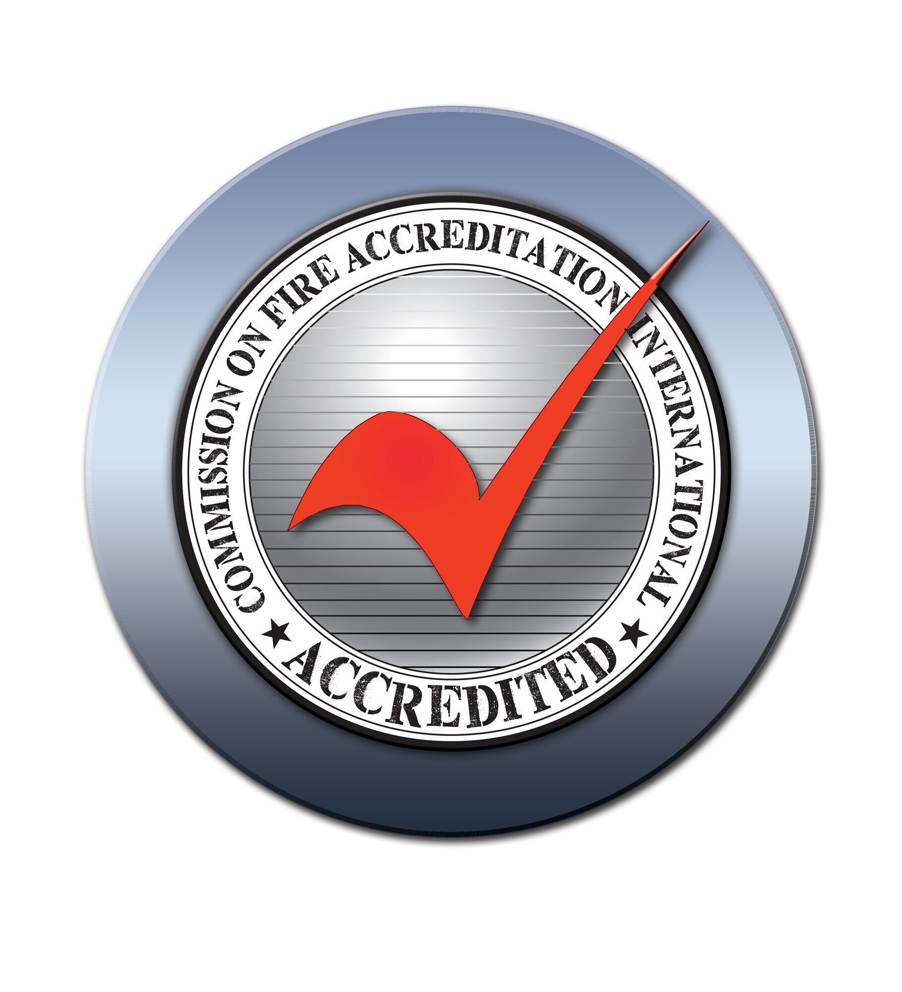 Accreditation is a comprehensive assessment and evaluation model for fire and emergency service organizations. The program, administered by the Commission on Fire Accreditation International, helps to determine community risks and fire safety needs, evaluates the performance of an agency and provides a method for continuous improvement. (U.S. Air Force graphic by Jan Kays/Released)