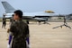 Republic of Korea Air Force KF-16 Fighting Falcon crew chiefs wait as a KF16 from the 123rd Tactical Fighter Squadron, 20th Fighter Wing, Seosan Air Base, arrives at Kunsan Air Base, ROK, for Exercise Buddy Wing 15-4, June 1, 2015. ROKAF pilots routinely train with U.S. Air Force pilots to enhance interoperability and sharpen their combined airpower skills during Buddy Wing exercises multiple times throughout the year. (U.S. Air Force photo by Staff Sgt. Nick Wilson/Released)