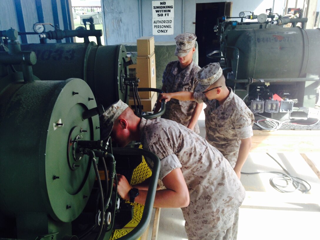 Marines from BEEEST 6-15 conduct practical application on M-80s.