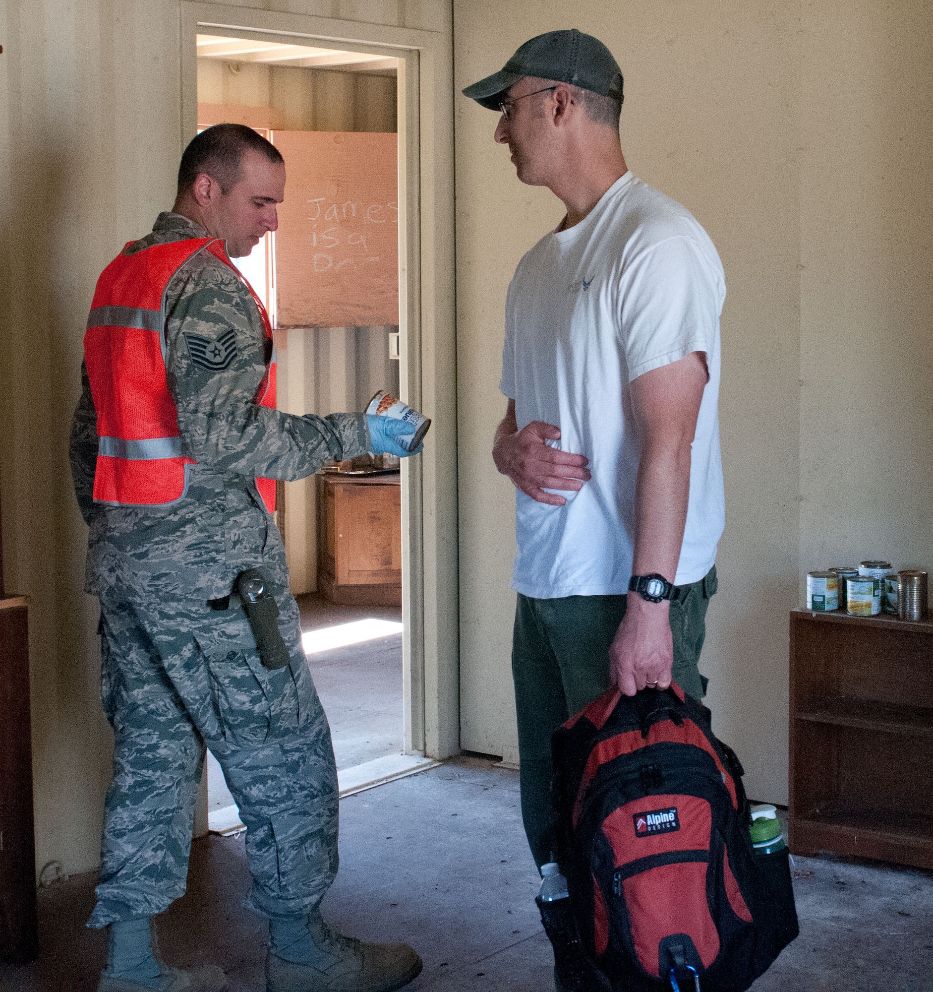 Members of the 102nd Intelligence Wing participated in a large-scale Domestic Operations training exercise June 2 - 4 here. The exercise helped improve the wing’s preparedness as incident responders in the Cape Cod area. (Air National Guard photo by Staff Sgt. Veuril McDavid)