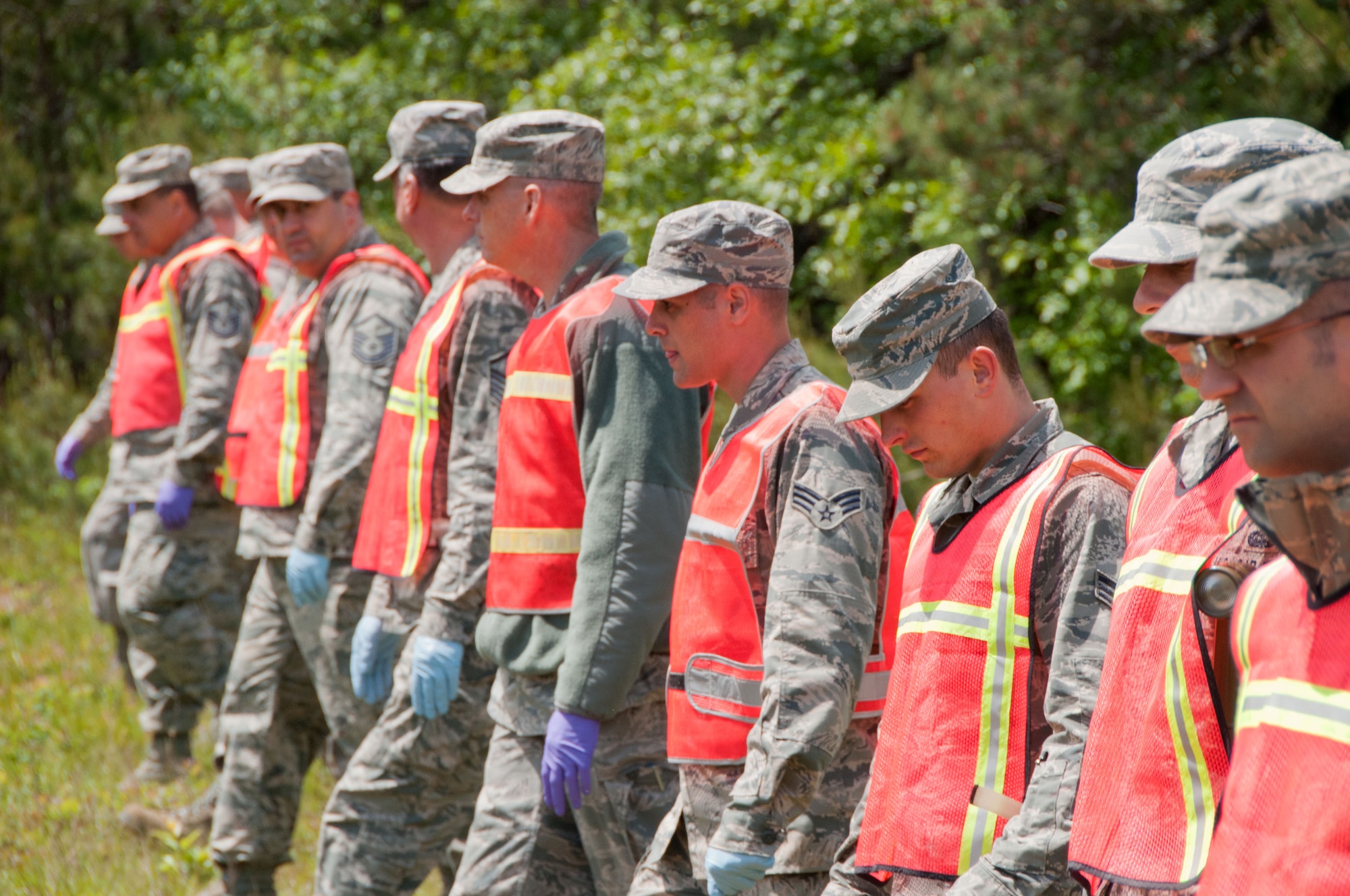 Members of the 102nd Intelligence Wing participated in a large-scale Domestic Operations training exercise June 2 - 4 here. The exercise helped improve the wing’s preparedness as incident responders in the Cape Cod area. (Air National Guard photo by Staff Sgt. Veuril McDavid)