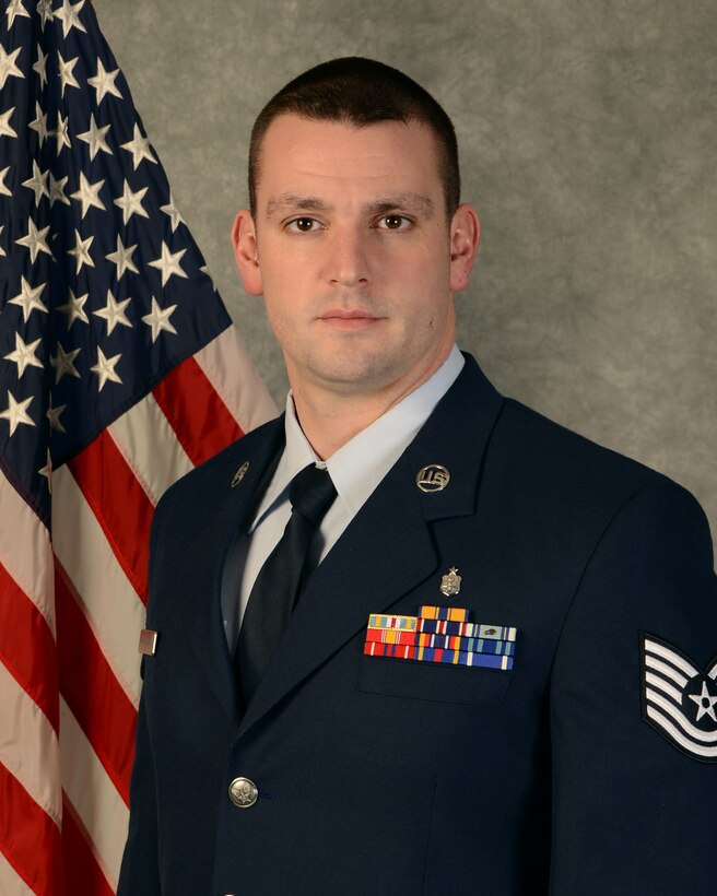 Tech. Sgt. Darrel Hanrahan, an aerospace medical services craftsman with the 103rd Medical Group, was selected to as the 2014 Connecticut Air National Guard Noncommissioned Officer of the Year at Bradley Air National Guard Base, East Granby, Conn. (U.S. Air National Guard photo by Master Sgt. Erin McNamara)