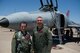 James Harkins, a civilian pilot with the 82nd Aerial Target Squadron, Detachment 1 and Lt. Col. Ronald King, 82nd ATRS, Det 1 commander, pose for a photo after flying in a QF-4 Drone June 3, 2015. King was the final pilot in the Air Force to learn how to fly the QF-4. Harkins, who taught King to fly the QF-4, also served as King’s instructor pilot at the U.S. Air Force Academy in the 1990s and at Luke Air Force Base, Ariz. in the early 2000s. (U.S. Air Force photo by Airman 1st Class Emily A. Kenney/Released)   