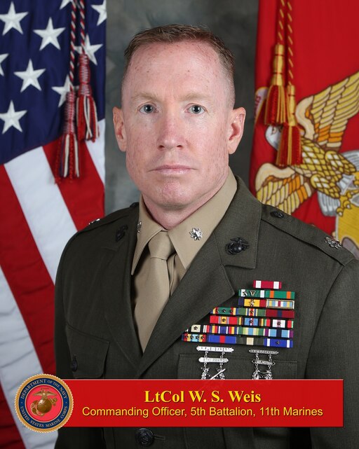 Lieutenant Colonel W. Scott Weis > 1st Marine Division > Biography