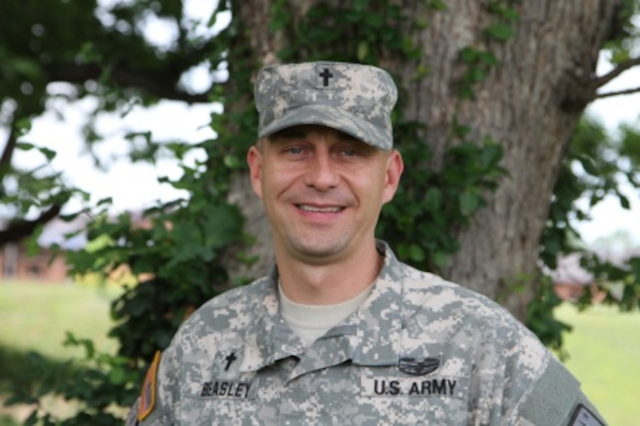 Army Capt. Stacy Beasley, a chaplain for the 5th Engineer Battalion, 4th Maneuver Enhancement Brigade, 1st Infantry Division, appeared on a recent Animal Planet docudrama, titled, “Monster Island.” Beasley and his team used their bow hunting skills in an attempt to cull an invasive colony of boars infected by a highly contagious and deadly microbe on Mona Island, Puerto Rico. U.S. Army photo by Staff Sgt. Mark Patton