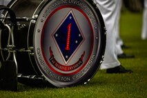 U.S. Marines from the 1st Marine Division and their French counterparts gather at Aisne-Marne American Cemetery to commemorate their fallen heroes in Belleau, France on May 31, 2015. This Memorial Day ceremony was held in honor of the 97th anniversary of the Battle of Belleau Wood. (U.S. Marine Corps photo by Lance Cpl. Akeel Austin/Released)