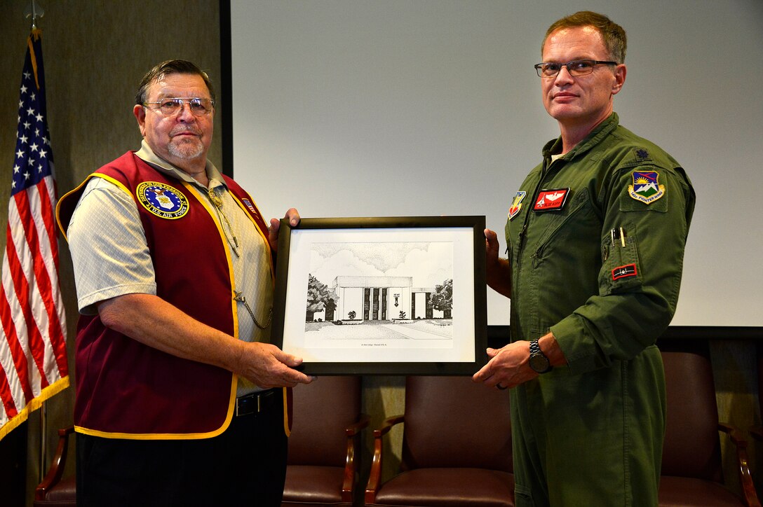 MCGHEE TYSON AIR NATIONAL GUARD BASE, Tenn. - More than 60 lieutenant colonels studying with the Air War College seminar at the I.G. Brown Training and Education Center here, June 4, 2015, listened to retired Air Force Capt. William Robinson, the first enlisted POW of the Vietnam War, who shared his experiences. The officers were part of the AWC's fourth seminar on campus for the Air National Guard and Air Force Reserve Command, which included one Marine Corps officer in attendance. (U.S. Air National Guard photo by Master Sgt. Mike R. Smith/Released) 