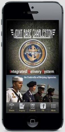 The Joint Base Charleston Integrated Delivery System has recently launched a mobile app to provide information for various events and services on Joint Base Charleston. Users can scan the quick response code (QRC) or search for “Joint Base Charleston IDS.”  (Courtesy graphic)