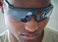 Airman Mario Hill, 919th Special Operations Maintenance Group, runs through the safety checklist June 6 at Duke Field, Fla. The 919th SOMXG is comprised of 919th SOMXS, 919th SOAMXS, 919th SOMOF, and the 592nd SOMXS.  Their primary mission is the maintenance of the C-145 aircraft. (U.S. Air Force photo/Tech. Sgt. Sam King)