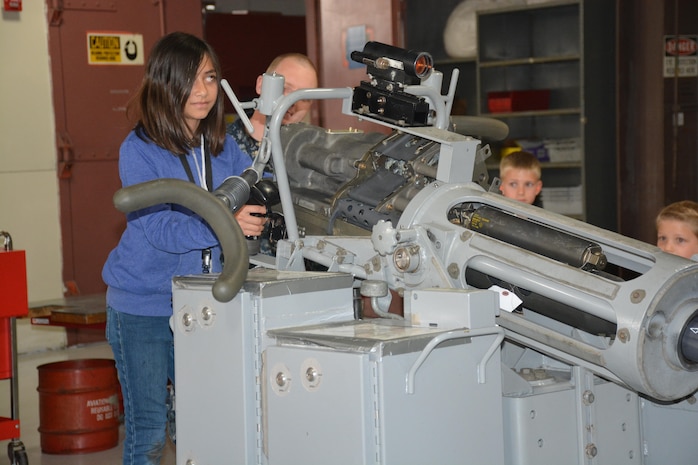 Children tour SWRMC's Combat Systems Product Family during SWRMC's annual Bring Your Child to Work Day April 22, 2015.
This event provided an opportunity for SWRMC employees to educate children on their parent’s workplace, as well as explore the many career opportunities available in science, technology, engineering and mathematics.