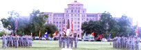 Soldiers stand in formation during the U.S. Army South change of command ceremony held
in front of Army South headquarters on Joint Base San Antonio-Fort Sam Houston June 4.
Photo by Sgt. Mahlet Tesfaye