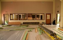 The new heritage building will provide its visitors a glimpse into the past of Moody Air Force Base, Ga., July 16, 2014. The facility will be used to house Moody AFB memorabilia. (U.S. Air Force photo by Staff Sgt. Eric Summers Jr./Released)