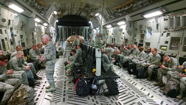 Alabama Guardsmen from the 117th Air Refueling Wing Civil Engineering Squadron renovate a Romanian medical clinic as part of a Deployment for Training mission April 2015 .  (Courtesy Photo/Released)