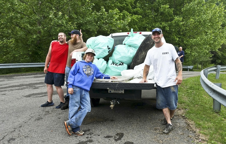 The Stonewall Jackson Lake staff partnered with a local fishing group to beautify and make the lake safe for visitors, June 6.