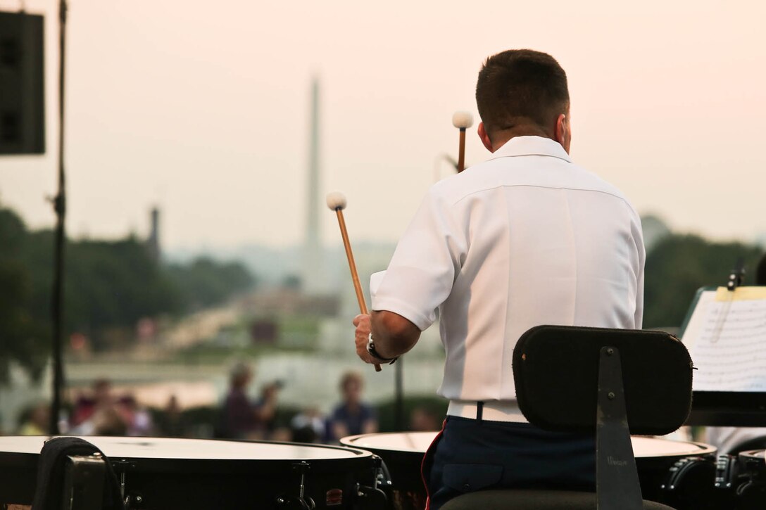 The Marine Band performed an outdoor Summer Fare concert on the west terrace of the U.S. Capitol Thursday evening, June 11. (U.S. Marine Corps photo by Staff Sgt. Brian Rust/released)
