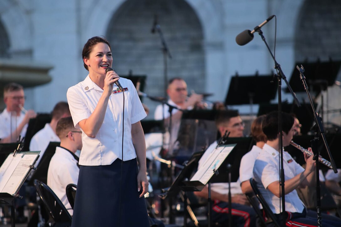 The Marine Band performed an outdoor Summer Fare concert on the west terrace of the U.S. Capitol Thursday evening, June 11. (U.S. Marine Corps photo by Staff Sgt. Brian Rust/released)