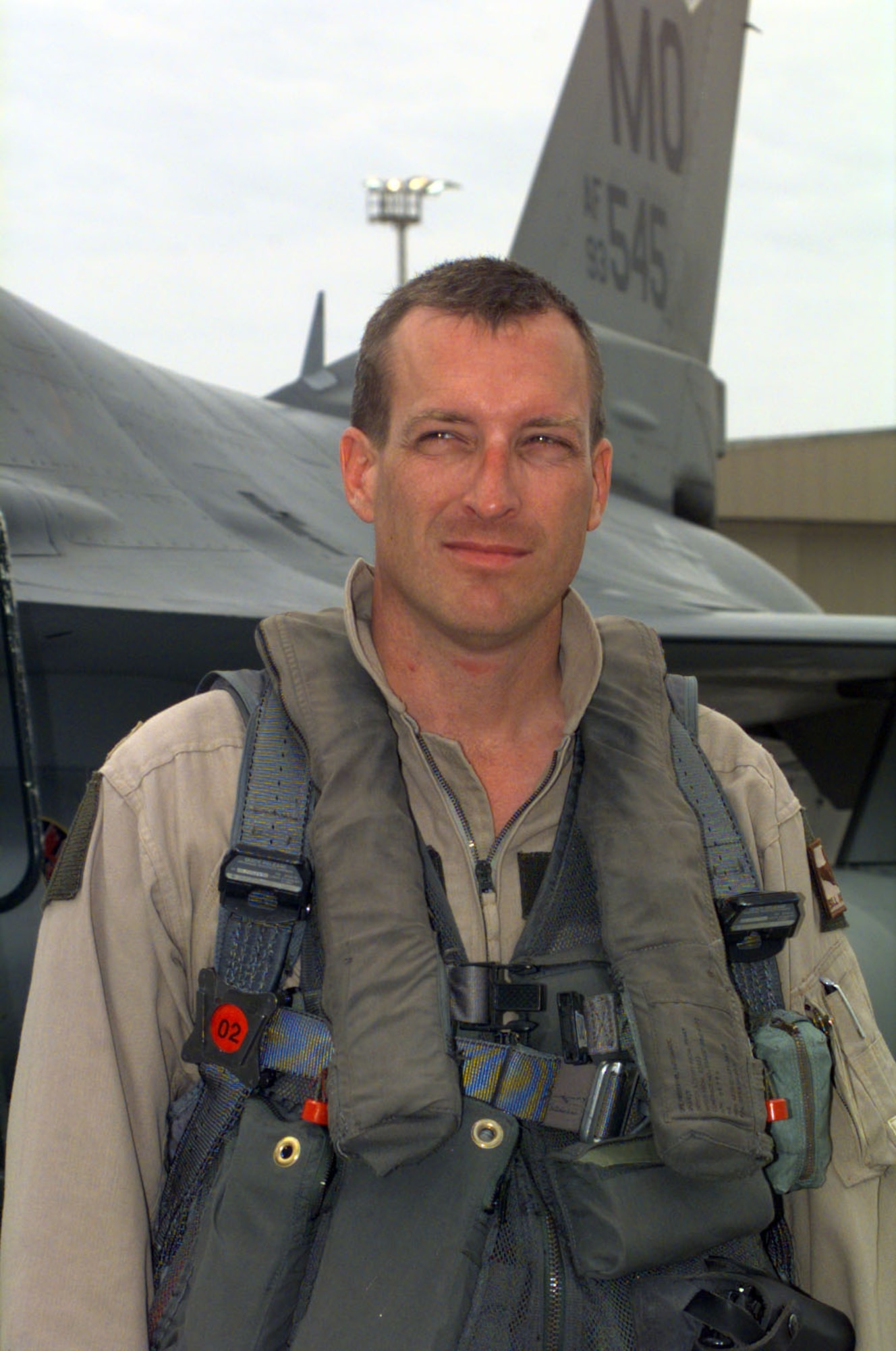 Lt. Col. William Andrews pictured during his deployment to Southwest Asia in support of Operation Southern Watch in 1998. (U.S. Air Force photo)