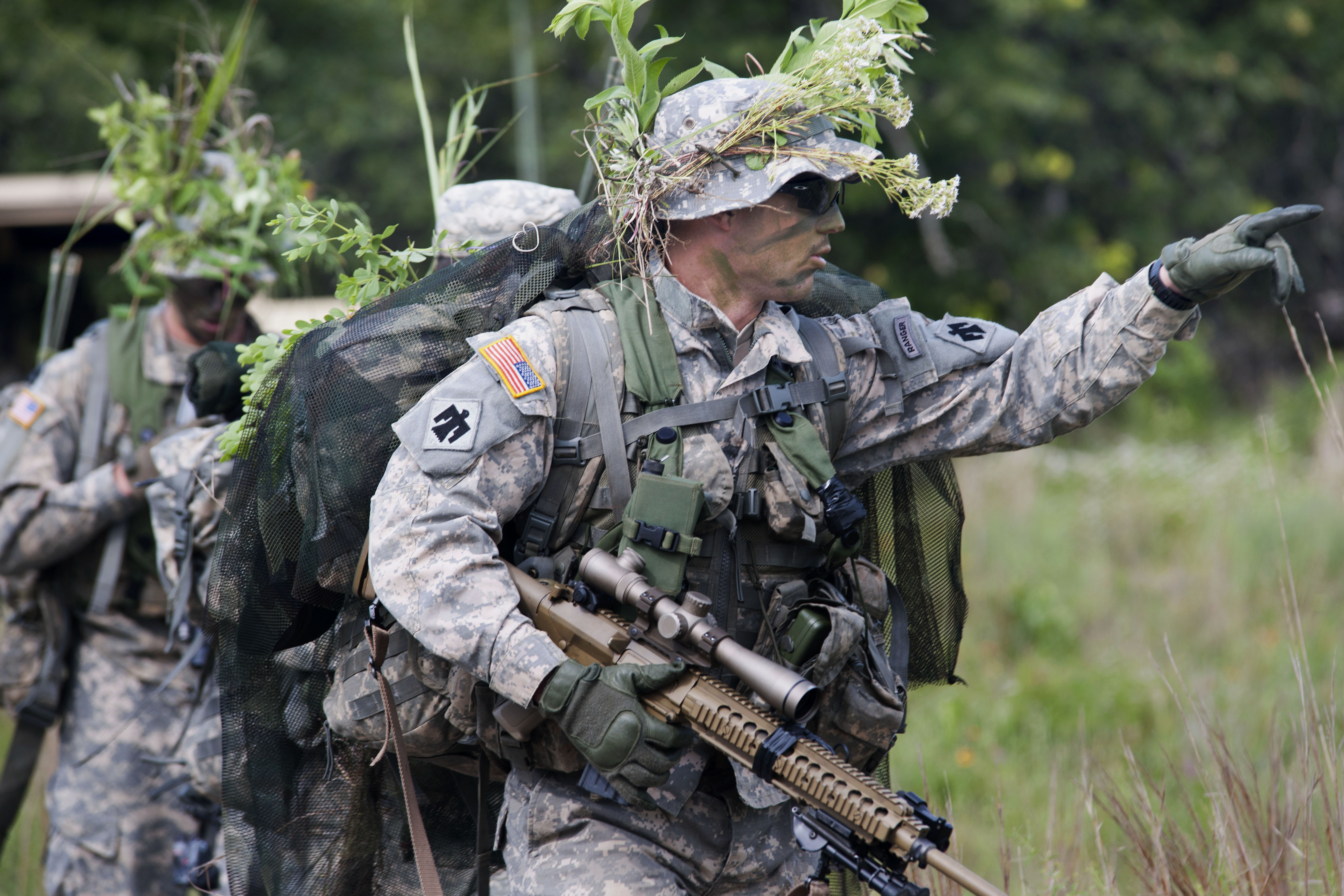 Oklahoma Army National Guard Staff Sgt Gerald Ritter Prepares His